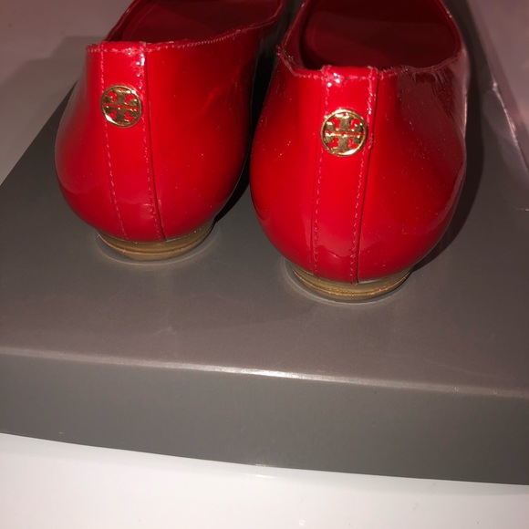 Tory burch red flats - Picture 3 of 6